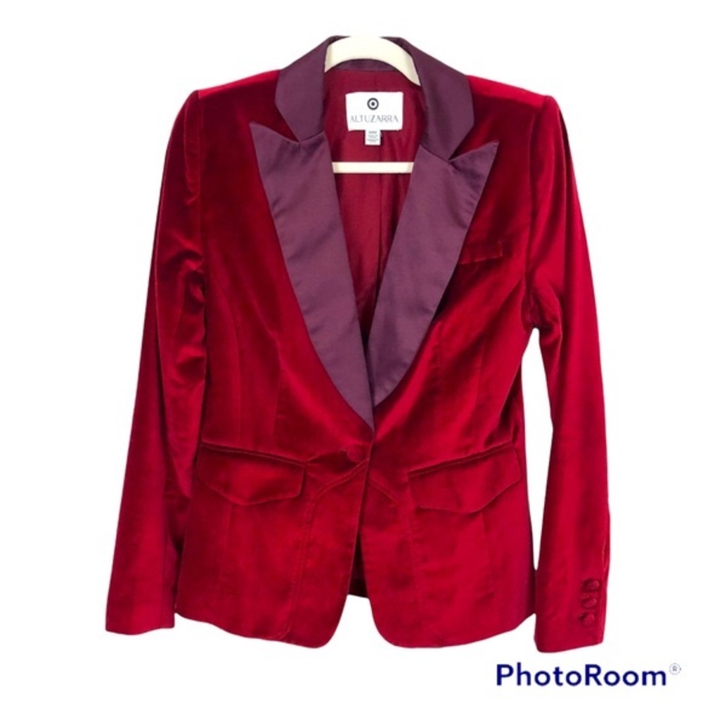 ALTUZARRA Soft Velvet Blazer Jacket Size Medium